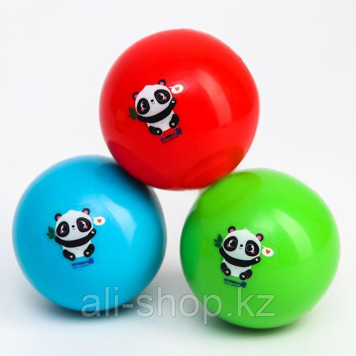 Развивающий тактильный мячик для ванны с пищалкой «Панда», 7 см - фото 2 - id-p113477724