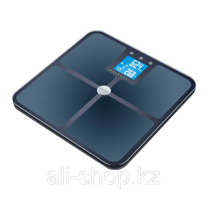 Весы напольные Beurer BF 950, диагностические, до 180 кг, 4хААА, стекло, чёрные - фото 1 - id-p113478456