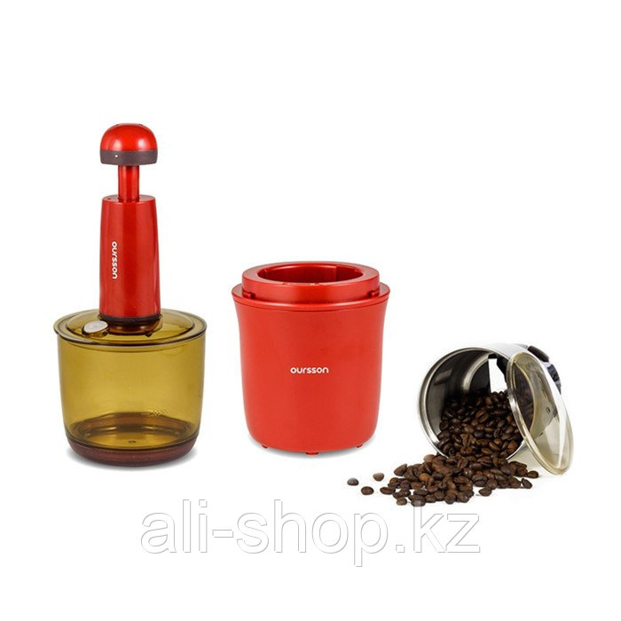 Кофемолка Oursson OG2075/RD, 250 Вт, 75 г, градуировка чаши, красная - фото 2 - id-p113479857
