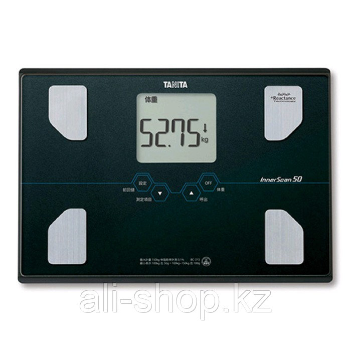 Весы напольные Tanita BC-313 BK, диагностические, до 150 кг, 4xAAA, стекло, чёрные - фото 1 - id-p113478468