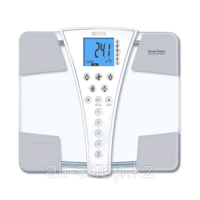 Весы напольные Tanita BC-587, диагностические, до 200 кг, 4xAA, стекло, белые - фото 1 - id-p113478470