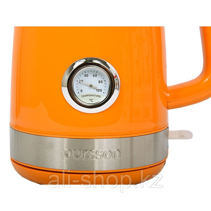 Чайник электрический Oursson EK1716P/OR, пластик, 1.7 л, 2200 Вт, оранжевый - фото 4 - id-p113479887