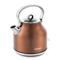 Чайник электрический Kitfort КТ-671-5, металл, 1.7 л, 2200 Вт, цвет бронза