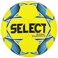 Мяч футзальный SELECT Futsal Talento 13, размер 3, 32 панели, ТПУ, машинная сшивка, цвет жёлтый/сини ...
