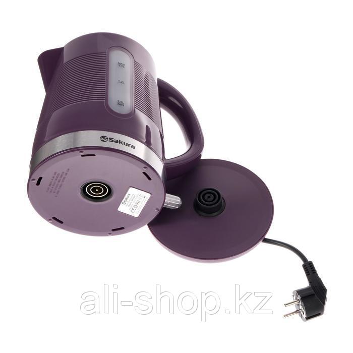 Чайник электрический Sakura SA-2343P, пластик, 1.7 л, 1850-2200 Вт, фиолетовый - фото 7 - id-p113479920