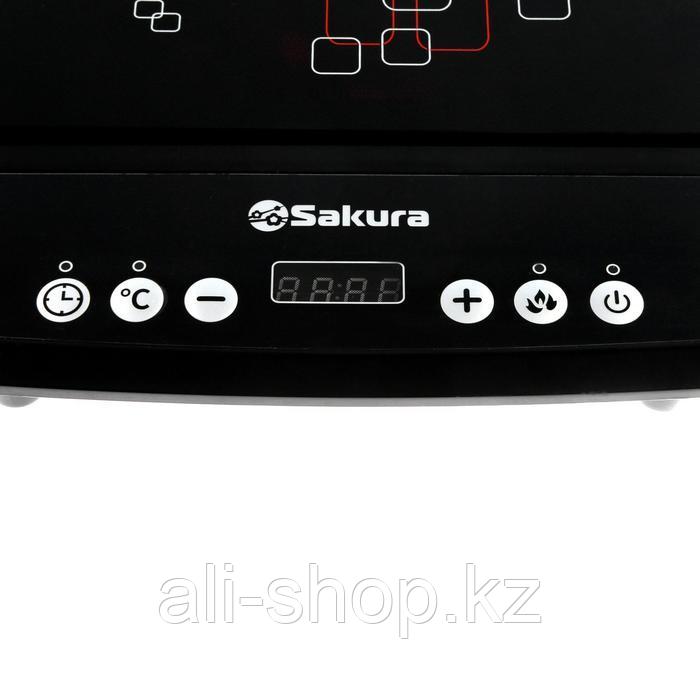 Плитка индукционная Sakura SA-7152Q, 2000 Вт, 1 конфорка, чёрная - фото 3 - id-p113479164