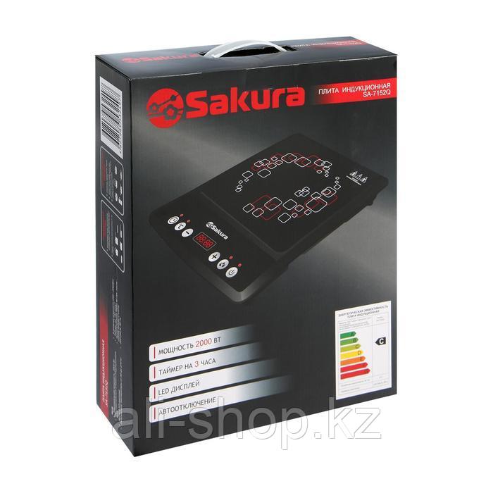 Плитка индукционная Sakura SA-7152Q, 2000 Вт, 1 конфорка, чёрная - фото 8 - id-p113479164
