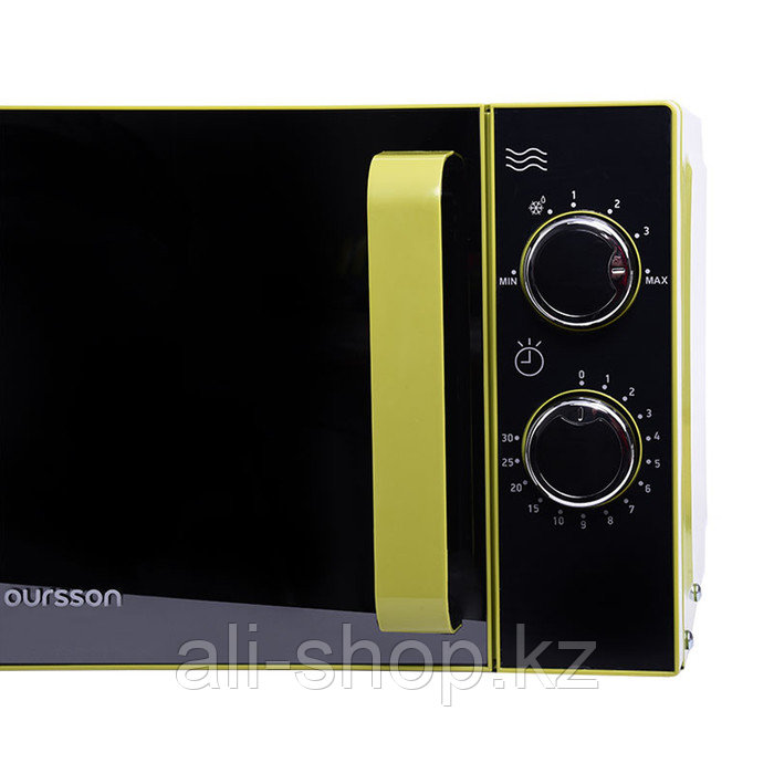 Микроволновая печь Oursson MM2005/GA, 700 Вт, 20 л, таймер, чёрно-зелёная - фото 5 - id-p113479212