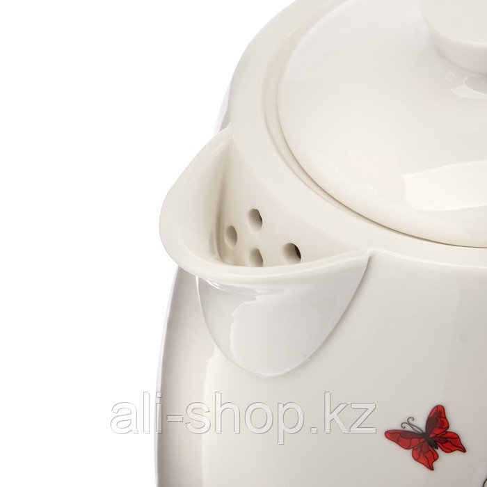 Чайник электрический Sakura SA-2028M, керамика, 2 л, 1500 Вт, рисунок "маки" - фото 2 - id-p113479243