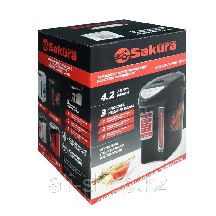 Термопот Sakura SA-335BF, 4.2 л, 750 Вт, 3 способа подачи воды, черный - фото 7 - id-p113479246