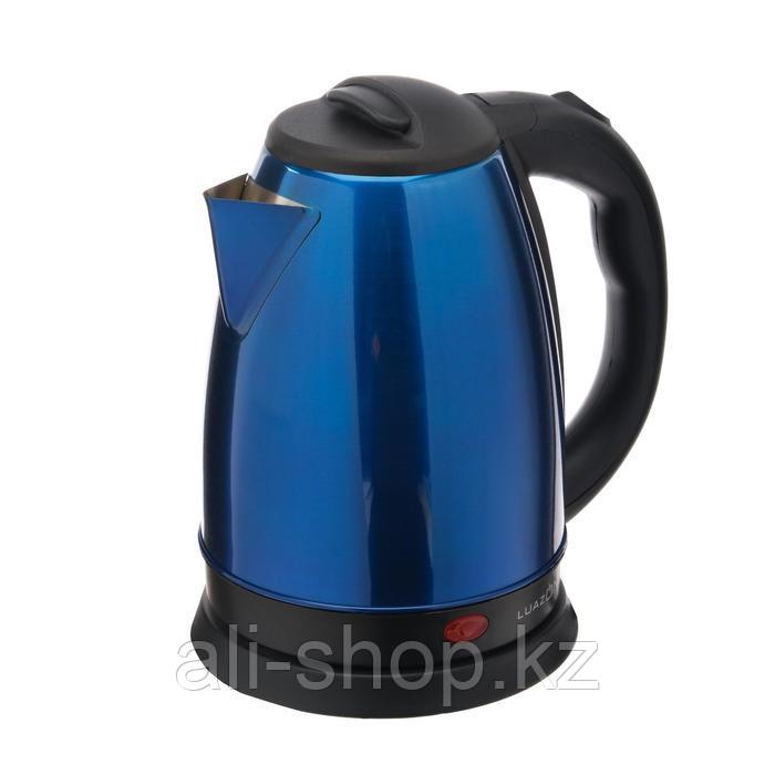 Чайник электрический LuazON LSK-1804, металл, 1.8 л, 1500 Вт, синий - фото 1 - id-p113479257