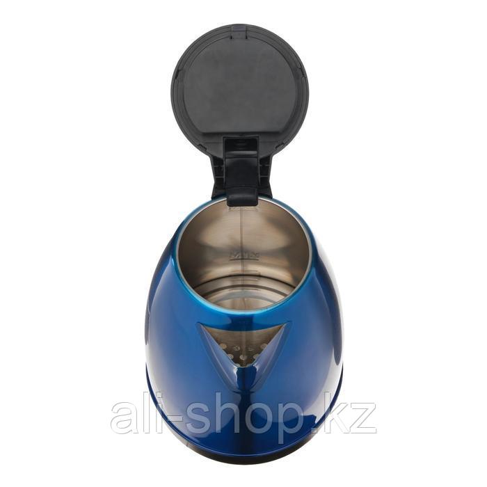 Чайник электрический LuazON LSK-1804, металл, 1.8 л, 1500 Вт, синий - фото 4 - id-p113479257