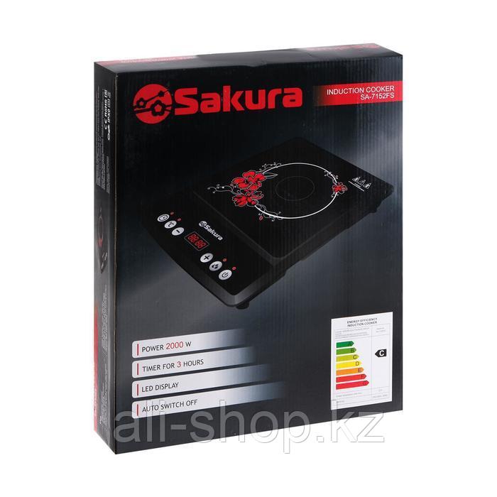 Плитка индукционная Sakura SA-7152FS, 2000 Вт, 1 конфорка, чёрная - фото 6 - id-p113479262