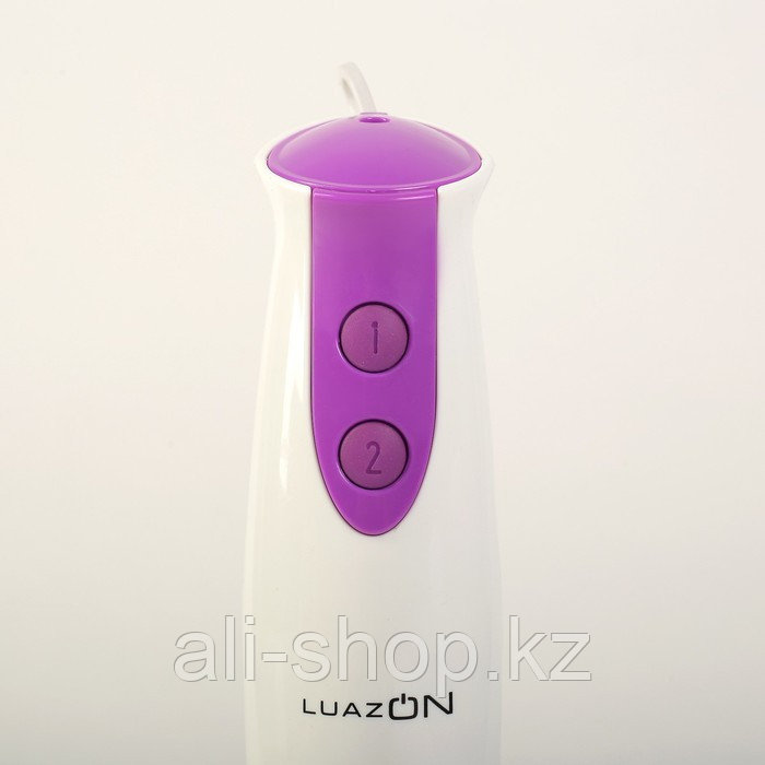 Блендер LuazON LBR-01, погружной, 500 Вт, 0.3/0.6 л, 2 скорости, фиолетовый - фото 2 - id-p113478720