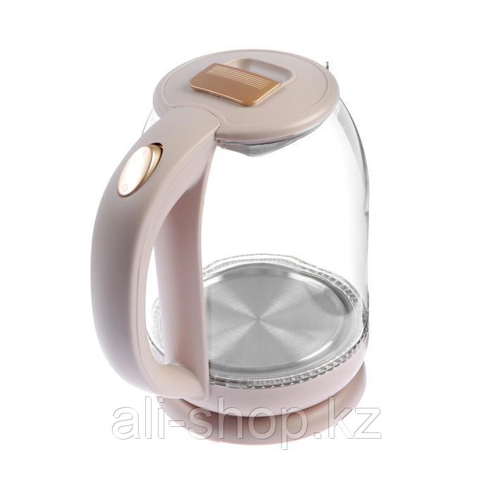 Чайник электрический Sakura SA-2709CW, стекло, 1.8 л, 1800 Вт, бежевый - фото 5 - id-p113478729