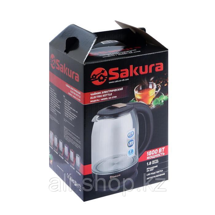 Чайник электрический Sakura SA-2709CW, стекло, 1.8 л, 1800 Вт, бежевый - фото 8 - id-p113478729