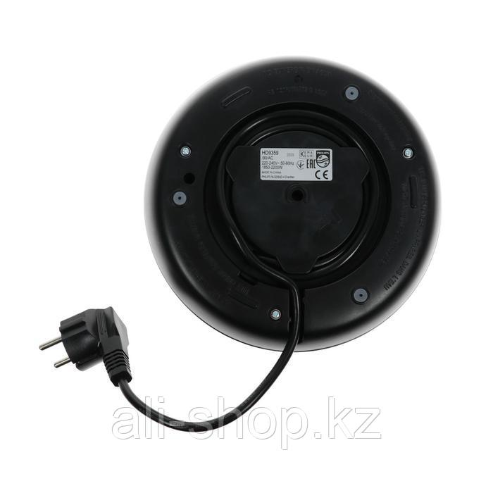 Чайник электрический Philips HD9340/90, стекло, 1.5 л, 2200 Вт, черный - фото 5 - id-p113480108