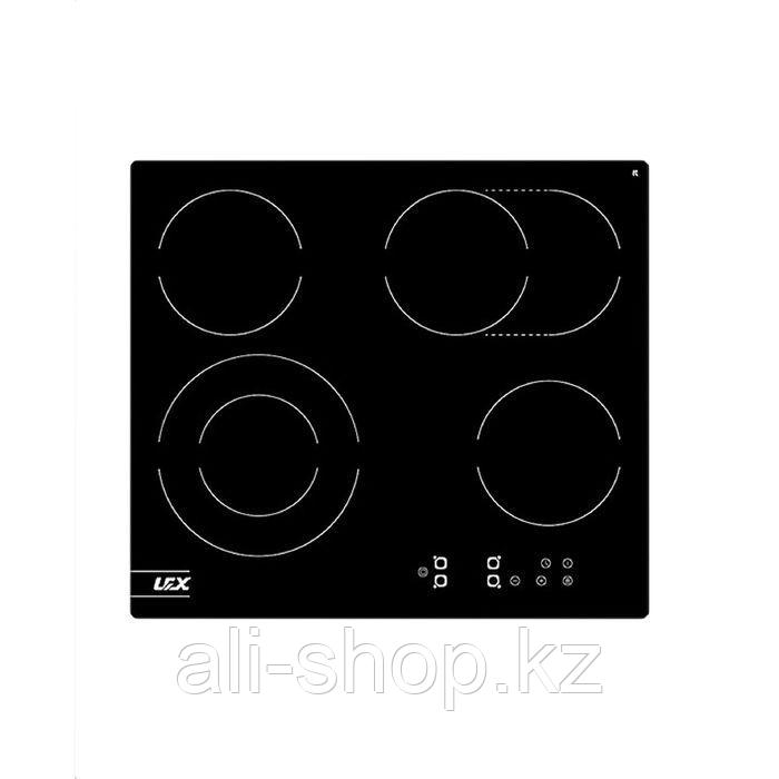 Варочная поверхность Lex EVH 642 BL, электрическая, 4 конфорки, сенсор, чёрная - фото 1 - id-p113480126