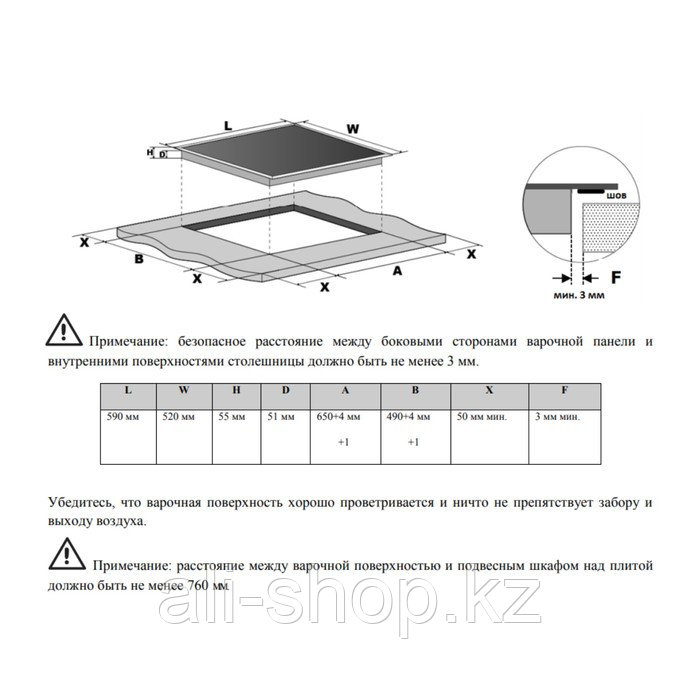 Варочная поверхность Midea MCH64767FW, электрическая, 4 конфорки, сенсор, белое стекло - фото 3 - id-p113480941