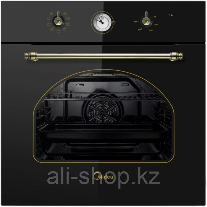 Духовой шкаф Midea MO 58100 RGB-B, электрический, 70 л, класс А, черный/бронза - фото 1 - id-p113480944