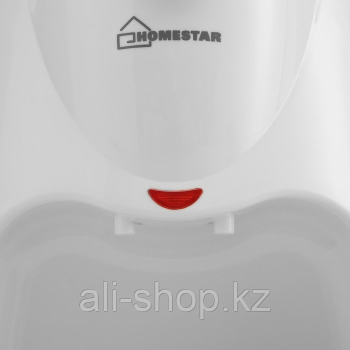 Кофеварка HOMESTAR HS-2020, 500 Вт, 2 чашки, резервуар 300 мл, бело-серая - фото 4 - id-p113479364