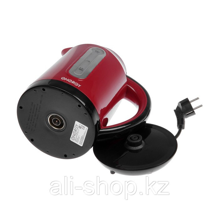 Чайник электрический ENERGY E-210, пластик, 1.7 л, 2200 Вт, красный - фото 5 - id-p113479365