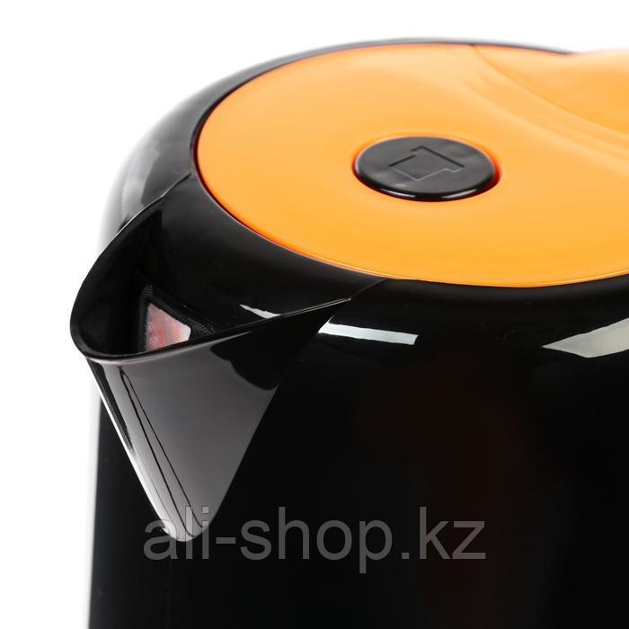 Чайник электрический KELLI KL-1405, пластик, 1.7 л, 1850-2200 Вт, чёрный - фото 2 - id-p113479367
