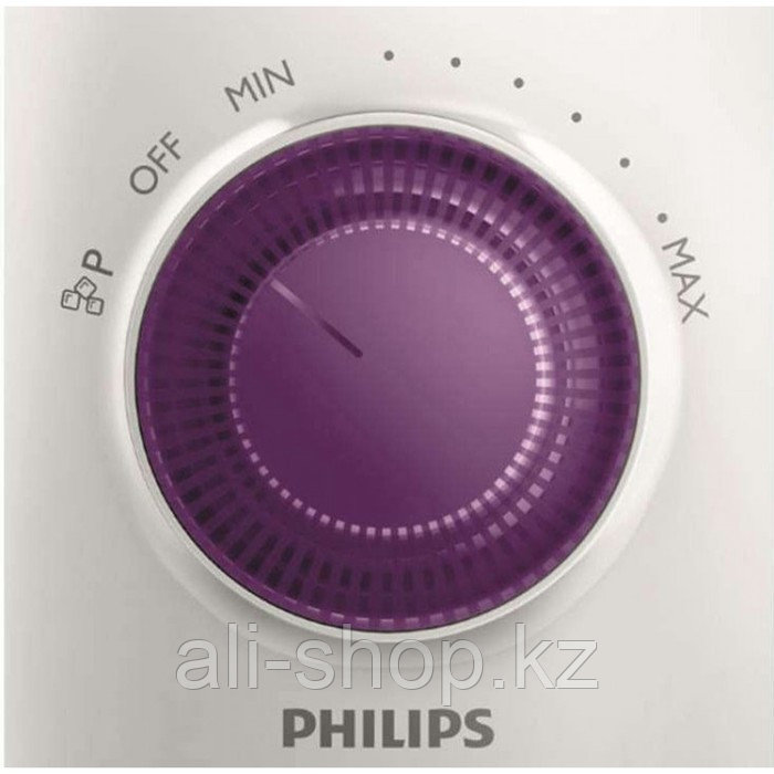 Блендер Philips HR 2173/00, стационарный, 600 Вт, 2 л, 5 скоростей, бело-фиолетовый - фото 2 - id-p113480191