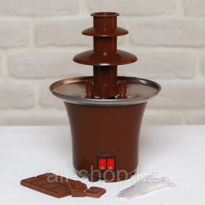 Набор «Шоколадный фонтан»: автомат для приготовления фондю, палочки, инструкция, рецепты - фото 2 - id-p113479369
