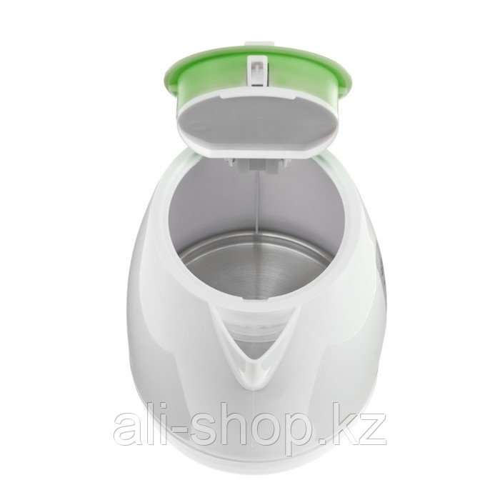 Чайник электрический Sakura SA-2342GR, пластик, 1 л, 1350-1600 Вт, бело-зелёный - фото 4 - id-p113479441
