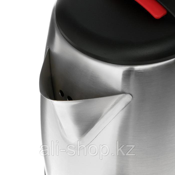 Чайник электрический LuazON LSK-1813, металл, 2 л, 1800 Вт, серебристый - фото 2 - id-p113479452