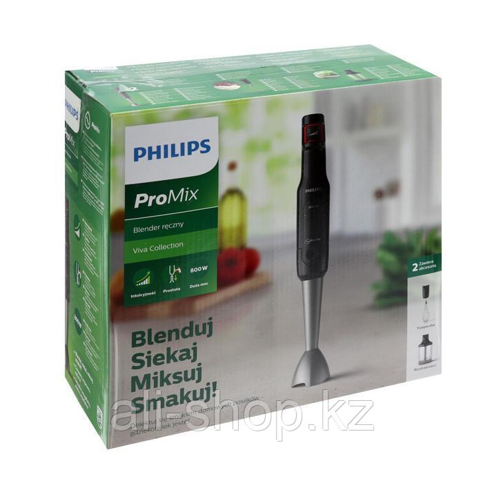 Блендер Philips HR2621/90 Viva Collection, погружной, 800 Вт, 1 л, 10 скоростей, чёрный - фото 4 - id-p113479508