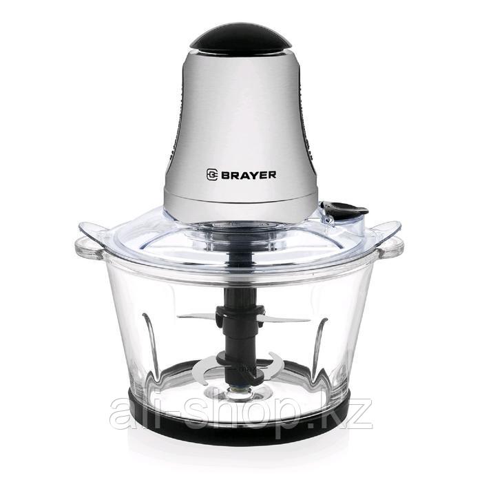 Измельчитель BRAYER BR1402, стекло, 400 Вт, 1.5 л, белый - фото 2 - id-p113479512