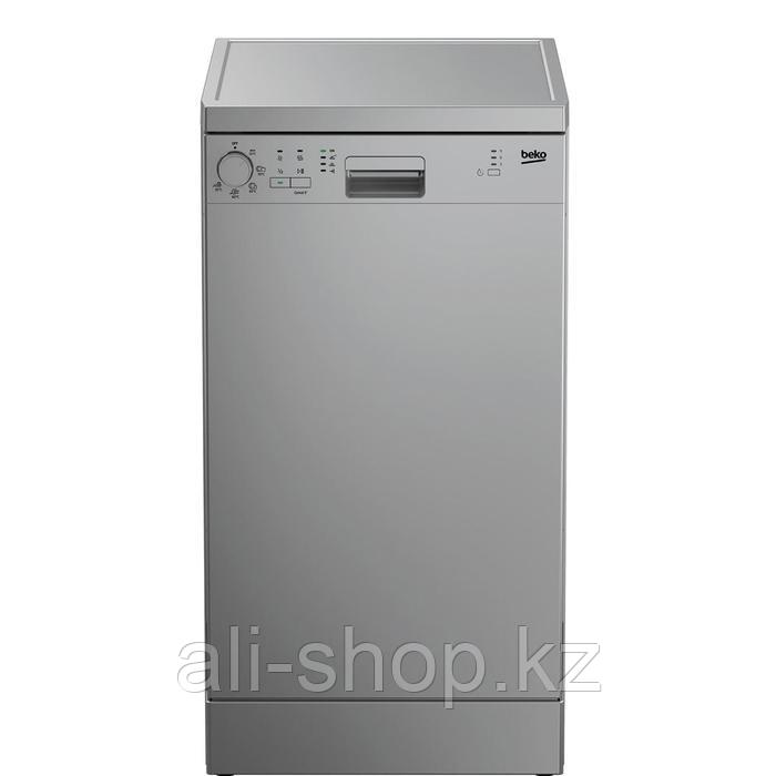 Посудомоечная машина Beko DFS05012S, класс А+, 10 комплектов, 5 программ, 45 см, серебристая - фото 1 - id-p113481967