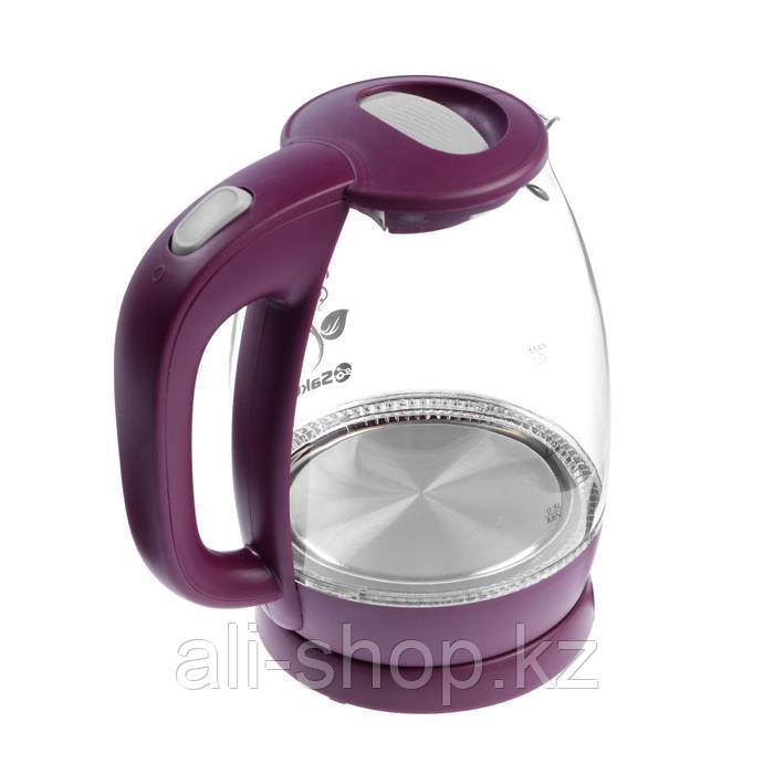 Чайник электрический Sakura SA-2715V, стекло, 1.7 л, 2200 Вт, пурпурный - фото 5 - id-p113479549