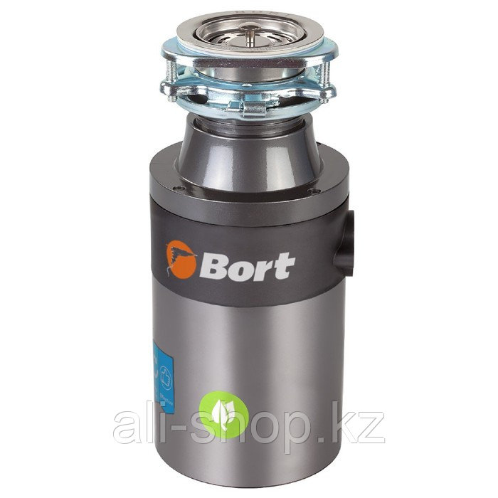 Измельчитель пищевых отходов Bort TITAN 4000, 390 Вт, 3 ступени, 4.2 кг/мин, 90 мм, серый - фото 1 - id-p113480467