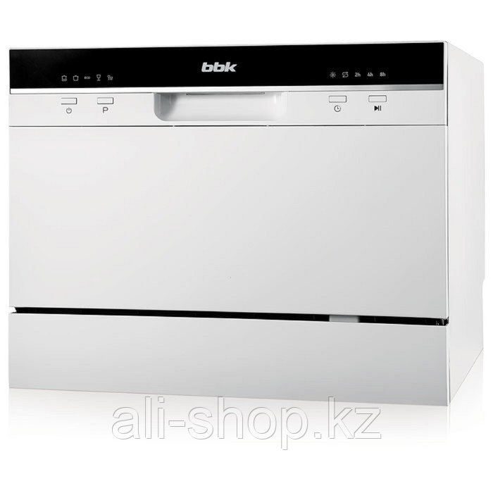 Посудомоечная машина BBK 55-DW011, класс А, 6 комплектов, 5 программ, 55 см, белая - фото 1 - id-p113480511