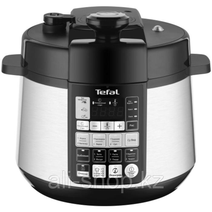 Мультиварка Tefal CY621D32, 1000 Вт, 4.8 л, 32 программы, чёрно-серебристая - фото 1 - id-p113481336