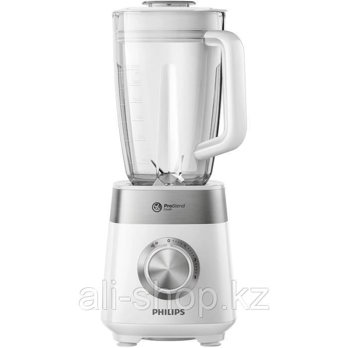 Блендер Philips HR2224/00, стационарный, 800 Вт, 1.5 л, 3 скорости, белый - фото 1 - id-p113479649