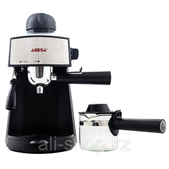 Кофеварка ARESA AR-1601, рожковая, 800 Вт, 0.24 л, чёрная - фото 2 - id-p113479653