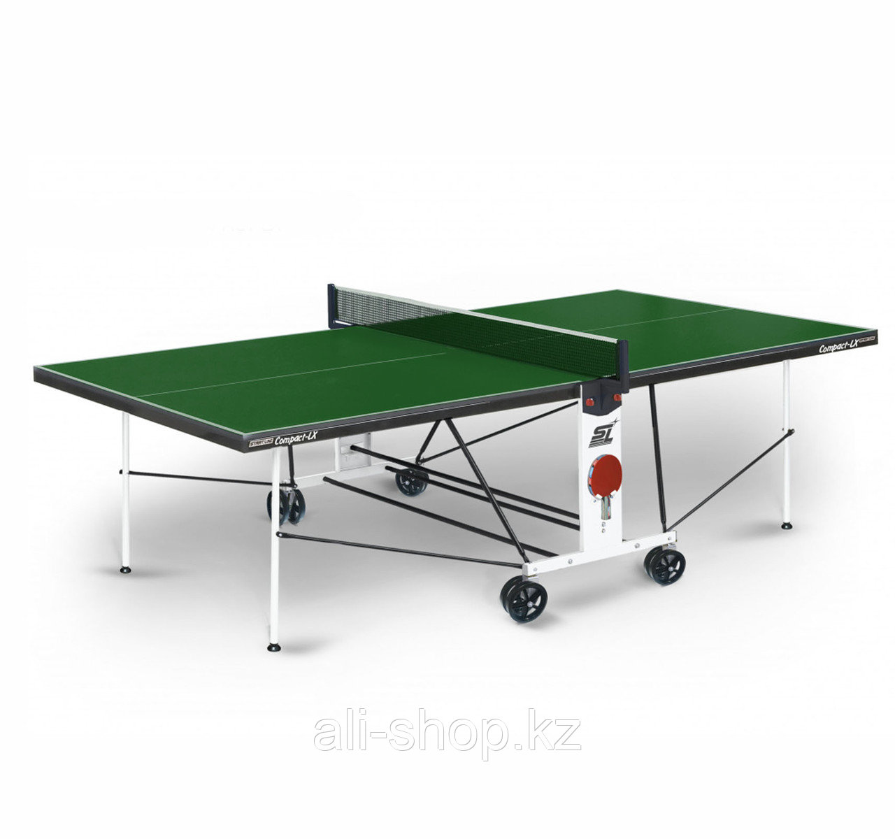 Теннисный стол Start line COMPACT LX с сеткой Outdoor Green - фото 1 - id-p113482850