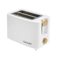 Тостер Galaxy GL 2909, 800 Вт, 6 режимов прожарки, 2 тоста, белый