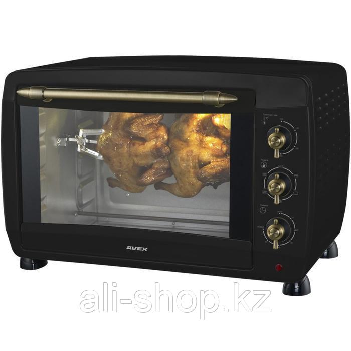 Мини-печь AVEX TR 450 RBСL, 2000 Вт, 45 л, 100-230°С, гриль, чёрная - фото 1 - id-p113481534