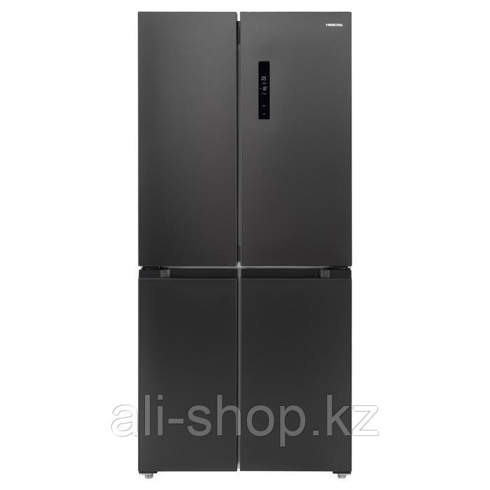 Холодильник HIBERG RFQ-490DX NFB, Side-by-side, класс А+, 490 л, инверторный, графит - фото 1 - id-p113481592