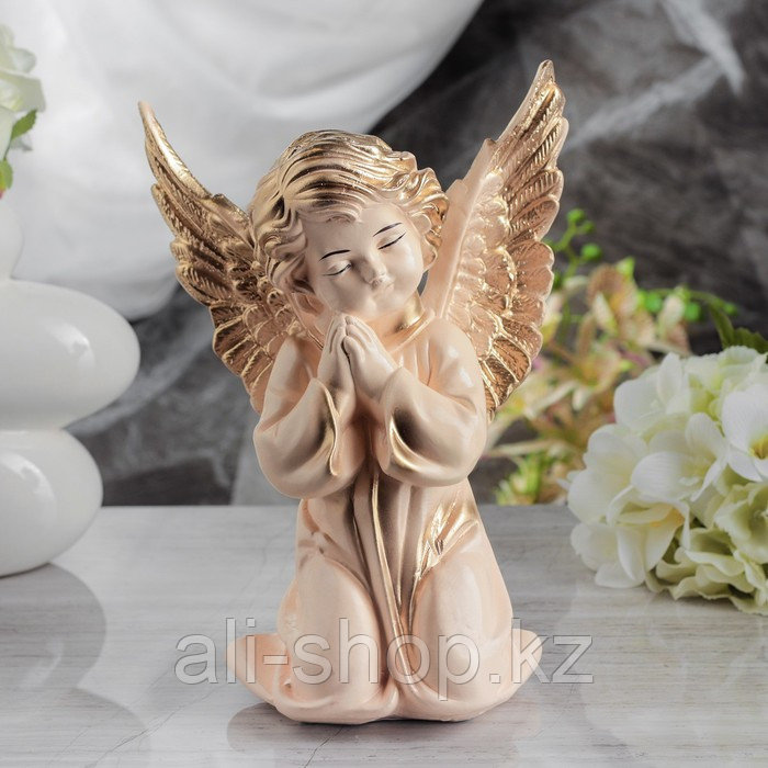 Статуэтка "Ангел с крыльями", бежевая, 27 см - фото 1 - id-p113483756