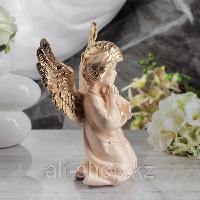 Статуэтка "Ангел с крыльями", бежевая, 27 см - фото 2 - id-p113483756