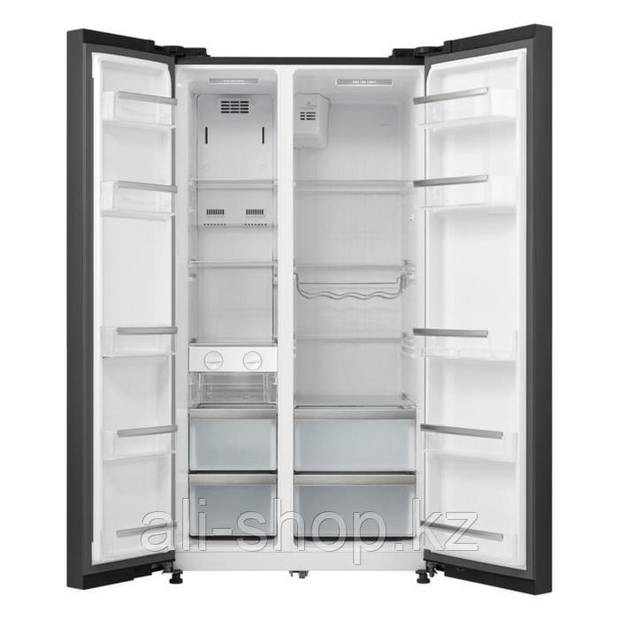 Холодильник Körting KNFS 91797 GN, Side-by-Side, класс А+, 510 л, цвет чёрное стекло - фото 2 - id-p113481670