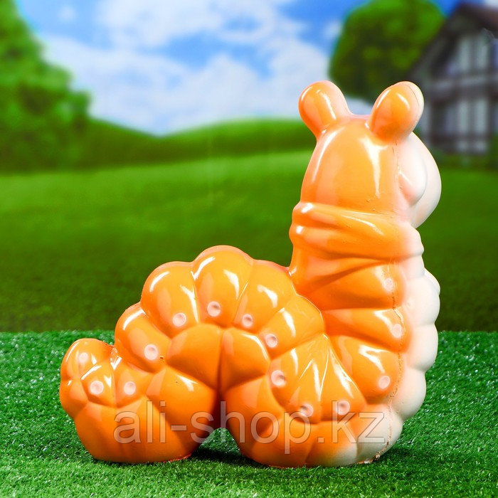 Садовая фигура "Гусеница веселая" оранжевая 31х32см - фото 3 - id-p113483793