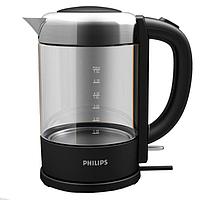 Чайник Philips HD 9340/90, стекло, 1.5 л, 2200 Вт, чёрный