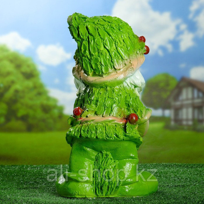 Садовая фигура "Гном с желудями" зеленый 45х26см - фото 3 - id-p113483886